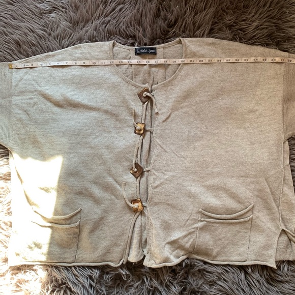 Barbara Speer designer Linen blouse w/ buttons - Picture 2 of 8